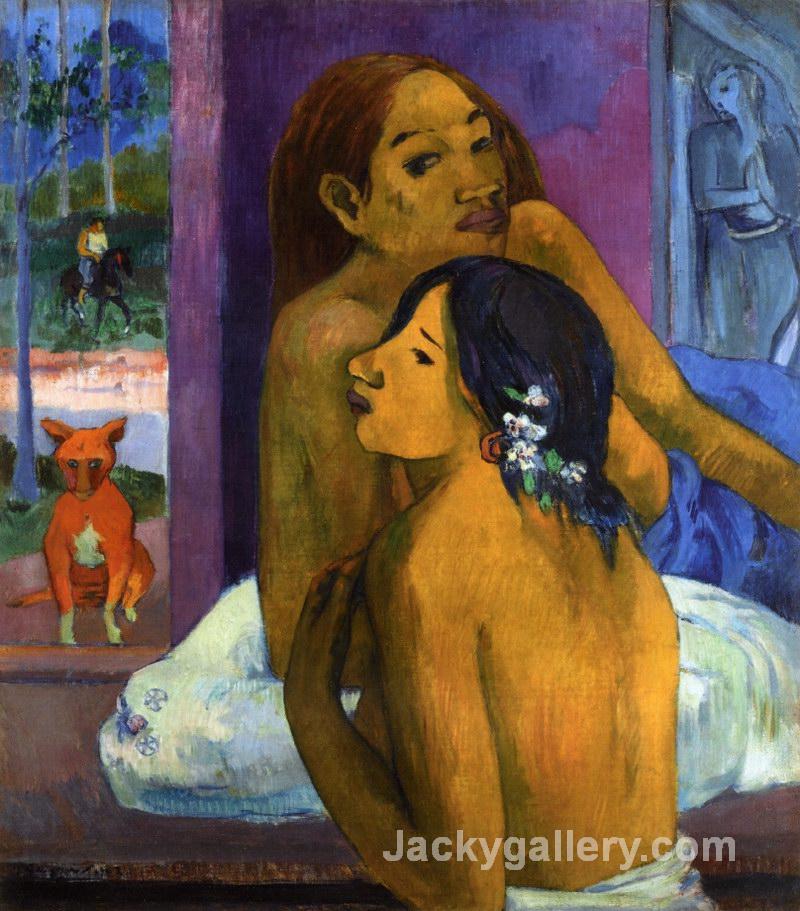 Flowered Hair by Paul Gauguin paintings reproduction